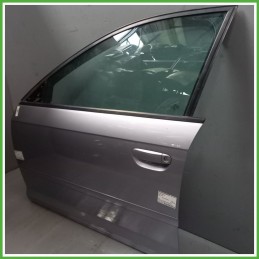 Porta Portiera Sportello Anteriore Sinistra SX GRIGIO AUDI A3 8P Berlina 2003 2010 Originale Usato