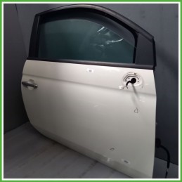 Porta Portiera Sportello Anteriore Destra DX BIANCO FIAT 500 3P Berlina 2007 2015 Originale Usato
