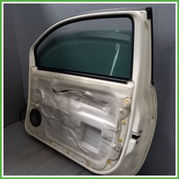 Porta Portiera Sportello Anteriore Destra DX BIANCO FIAT 500 3P Berlina 2007 2015 Originale Usato