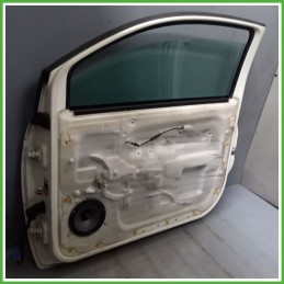 Porta Portiera Sportello Anteriore Destra DX BIANCO FIAT 500 3P Berlina 2007 2015 Originale Usato