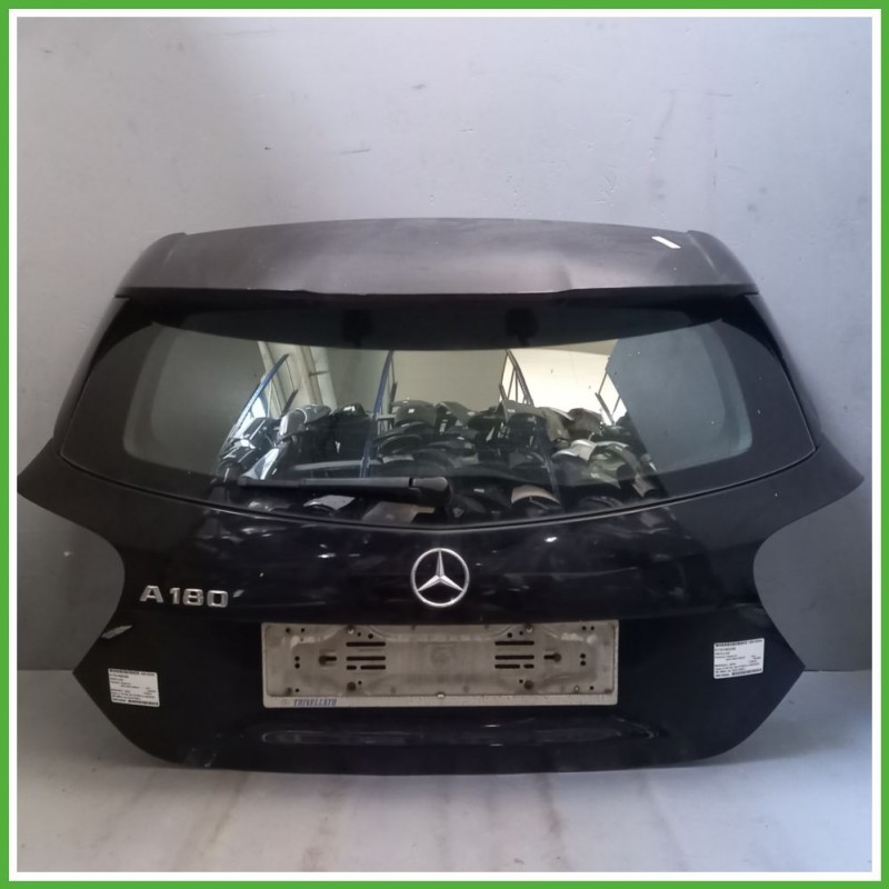 Portellone Bagagliaio Cofano Baule Posteriore MERCEDES-BENZ Classe A W176 2015 2018 NERO COSMO MET 191 Berlina Originale Usato