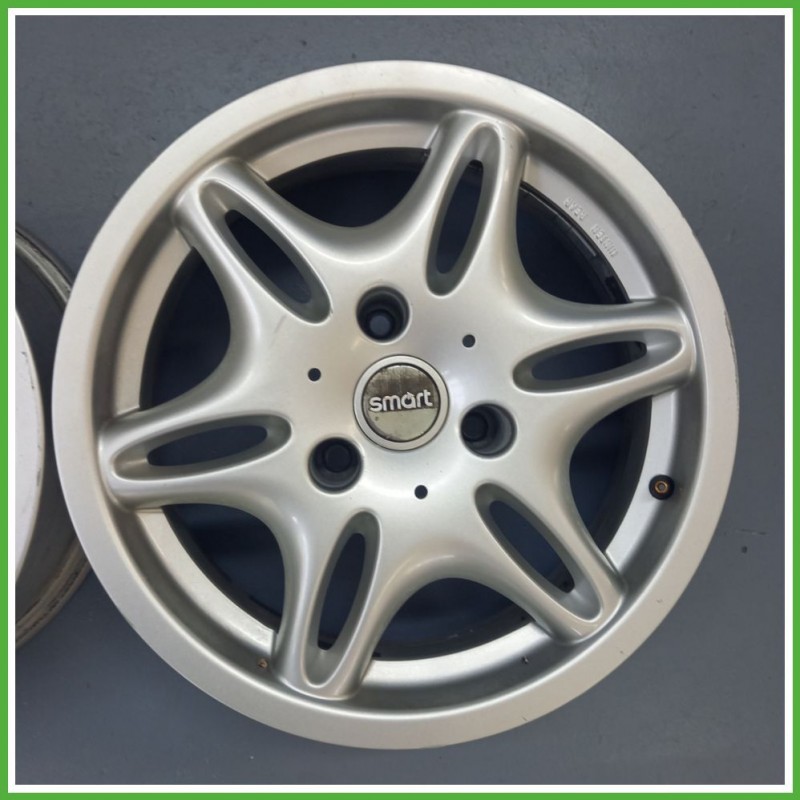 Cerchio Singolo in Lega SMART COUPE (C450) (dal 07/1998 al 01/2004) 15 pollici 15" 5.5J 3x112.5 ET 1 originale usato al pz