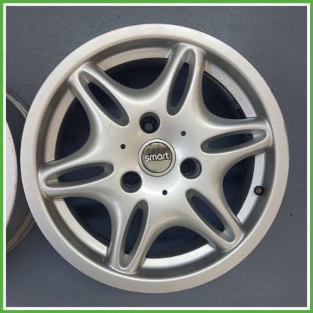 Cerchio Singolo in Lega SMART COUPE (C450) (dal 07/1998 al 01/2004) 15 pollici 15" 5.5J 3x112.5 ET 1 originale usato al pz
