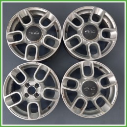Cerchi in Lega FIAT 500 (3P) (dal 07/2007) 15 pollici 15" 6.0J 4x98 ET 35 4pz originali usati