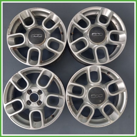 Cerchi in Lega FIAT 500 (3P) (dal 07/2007) 15 pollici 15" 6.0J 4x98 ET 35 4pz originali usati
