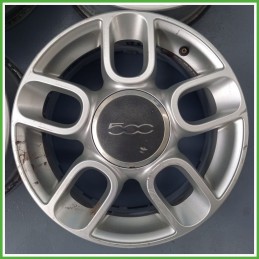 Cerchi in Lega FIAT 500 (3P) (dal 07/2007) 15 pollici 15" 6.0J 4x98 ET 35 4pz originali usati