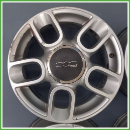 Cerchi in Lega FIAT 500 (3P) (dal 07/2007) 15 pollici 15" 6.0J 4x98 ET 35 4pz originali usati