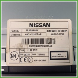 Autoradio NISSAN MICRA K13K 1.2 12V 281851HA0A 2010 2015 DAEWOO AGC-322YF-B