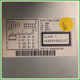 Autoradio SEAT IBIZA 6J 1.4 6J0035153BX 2008 2013 BLAUPUNKT 815-768215366