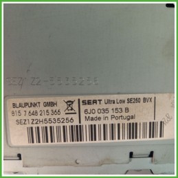 Autoradio SEAT IBIZA 6J 1.4 6J0035153BX 2008 2013 BLAUPUNKT 815-768215366
