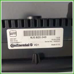Comandi Clima AC Riscaldamento Condizionatore CONTINENTAL A2C53286417 SEAT IBIZA 6J 1.4 6J0820043EAT7 2008 2013