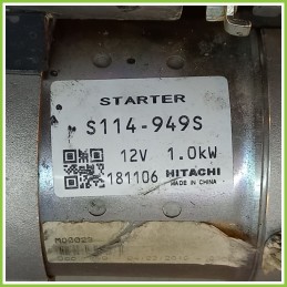 Motorino Avviamento HITACHI 12V 1.0Kw FIAT Bravo (3L) 2007 S114-949S Usato