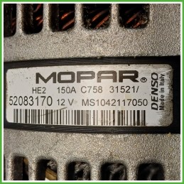 Alternatore DENSO MS1042117050 FIAT DOBLO CARGO 4V 52003507