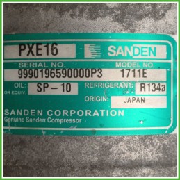 Compressore Clima AC Aria Condizionata SANDEN PXE16 VOLKSWAGEN TOURAN 1T 1K0820859S
