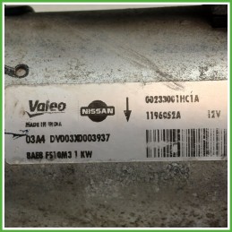 Motorino Avviamento VALEO 8AE8 NISSAN MICRA K13K 233001HC1A