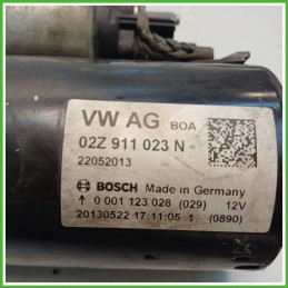 Motorino Avviamento BOSCH 0001123028 VOLKSWAGEN POLO 6R 02Z911024K