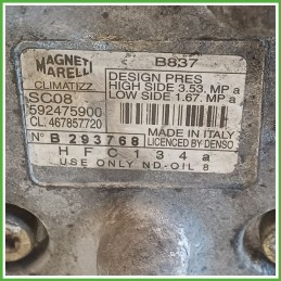 Compressore Clima AC Aria Condizionata MAGNETI MARELLI SC08 FIAT PUNTO 1N/1P 71797201