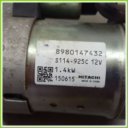 Motorino Avviamento HITACHI 12V 1.4Kw LANCIA Ypsilon (Ti) 2008 S114.925C Usato