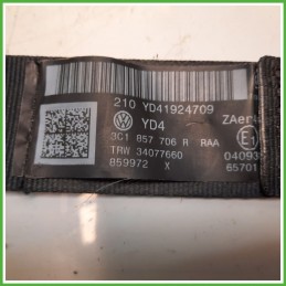 Cintura di Sicurezza Anteriore Destro DX (Lato Passeggero) VOLKSWAGEN PASSAT 3C 1.4 16V TSI 3C1857706RRAA 2005 2010 TRW