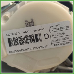 Cintura di Sicurezza Anteriore Destro DX (Lato Passeggero) LANCIA DELTA TN 1.6 MJT 735526973 2011 2012 TRW 34019922C