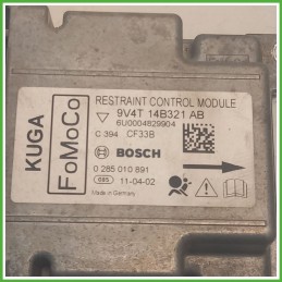 Centralina Airbag BOSCH 0285010891 FORD KUGA CBV 2.0 1783220 2008 2012