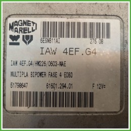 Centralina Motore Iniezione ECU MAGNETI MARELLI IAW4EF.G4 FIAT MULTIPLA 1F 1.6 16V 76kw 51779339 2004 2012