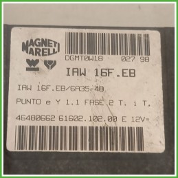 Centralina Motore Iniezione ECU MAGNETI MARELLI IAW16F.EB FIAT PUNTO 1a Serie 40kw 7787316 1993 1999