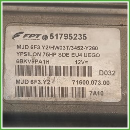 Centralina Motore Iniezione ECU MAGNETI MARELLI MJD6F3.Y2 LANCIA YPSILON TE 1.3 MJT 55kw 51795235 2006 2008