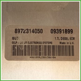 Centralina Motore Iniezione ECU ISUZU 8972314050 OPEL ASTRA T98 1.7 16V 55kw 98293158 1998 2004