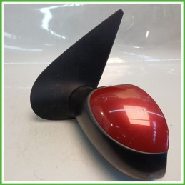 Specchio Specchietto Retrovisore Sinistro SX ROSSO LUCIFERO EKQ PEUGEOT 206 1998 2009 MAGNETI MARELLI Originale Usato