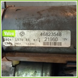 Motorino Avviamento VALEO 12V 1.3Kw FIAT Punto (2U) 2003 D6G1 Usato