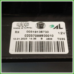 Fanale Fanalino Posteriore Destro DX AUTOMOTIVE LIGHTING 02037099900010 FIAT DOBLO CARGO 4V 51810673 Usato