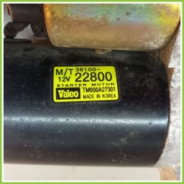 Motorino Avviamento VALEO 12V HYUNDAI Getz 2002 TM000A27301 Usato