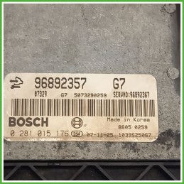 Centralina Motore Iniezione ECU BOSCH 0281015176 CHEVROLET (DAEWOO) CAPTIVA C100 2.0 16V 110kw 96892357 2006 2011
