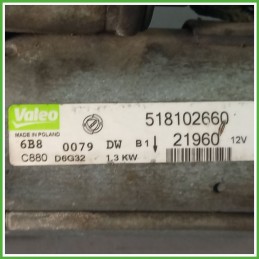 Motorino Avviamento VALEO D6G32 FIAT GRANDE PUNTO 4C 51823860