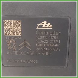 Centralina ABS Modulo Pompa ATE 10.0915-1178.3 1610134480 PEUGEOT 208 Originale Usato