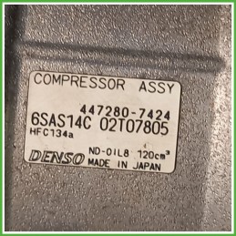 Compressore Clima AC Aria Condizionata DENSO 6SAS14C MERCEDES-BENZ Classe A W176 A0008303502