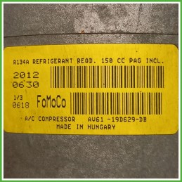 Compressore Clima AC Aria Condizionata FOMOCO AV61-19D629-DB LAND ROVER RANGE ROVER EVOQUE LR083481