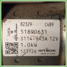 Motorino Avviamento HITACHI S114.943A FIAT PUNTO 6U 51890631