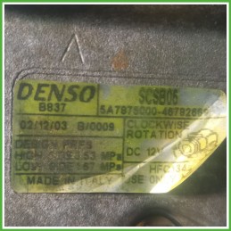 Compressore Clima AC Aria Condizionata DENSO SCSB06 FIAT PUNTO 1N/1P 71797201