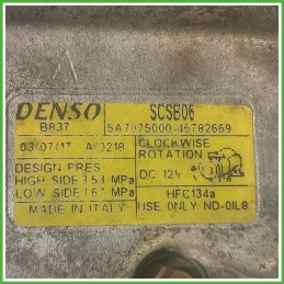 Compressore Clima AC Aria Condizionata DENSO SCSB06 FIAT PUNTO 2U 71797201