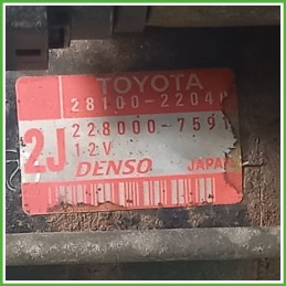Motorino Avviamento DENSO 228000-7591 TOYOTA CELICA 2810022030