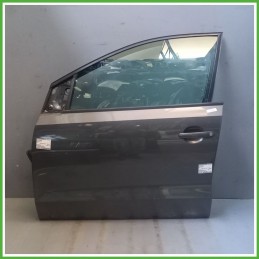 Porta Portiera Sportello Anteriore Sinistra SX GRIGIO SCURO VOLKSWAGEN POLO 6R Berlina 2009 2012 Originale Usato