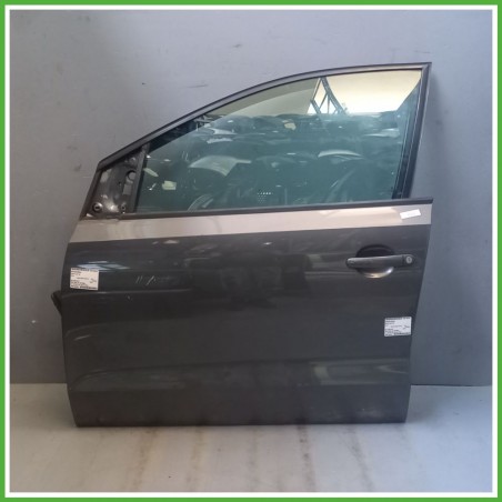 Porta Portiera Sportello Anteriore Sinistra SX GRIGIO SCURO VOLKSWAGEN POLO 6R Berlina 2009 2012 Originale Usato