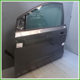 Porta Portiera Sportello Anteriore Sinistra SX GRIGIO SCURO VOLKSWAGEN POLO 6R Berlina 2009 2012 Originale Usato