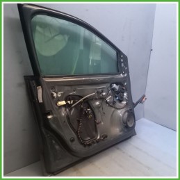 Porta Portiera Sportello Anteriore Sinistra SX GRIGIO SCURO VOLKSWAGEN POLO 6R Berlina 2009 2012 Originale Usato