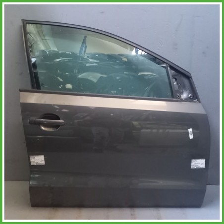 Porta Portiera Sportello Anteriore Destra DX GRIGIO SCURO VOLKSWAGEN POLO 6R Berlina 2009 2012 Originale Usato