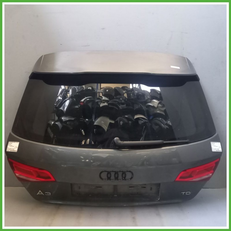 Portellone Bagagliaio Cofano Baule Posteriore AUDI A3 8V 2016 2021 GRIGIO 6Y Z7S Berlina Originale Usato