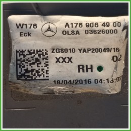 Fanale Fanalino Posteriore Destro DX MERCEDES-BENZ Classe A W176 A1769064900 Usato