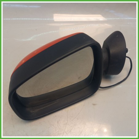 Specchio Specchietto Retrovisore Sinistro SX ROSSO DACIA SANDERO 2008 2013 FICOSA FICOMIRRORS Originale Usato